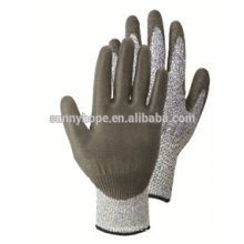 PU beschichtetes Level 5 Anti-Cut Arbeitshandschuhe Anti-Cut Handschuh Pu Arbeit Handschuhe
